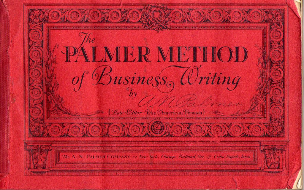 Palmer Method cursive style