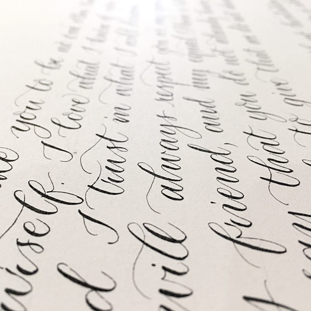 Cursive vs Calligraphy