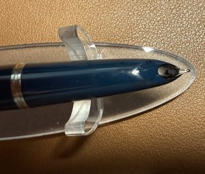 Underneath hooded nib on Parker 51